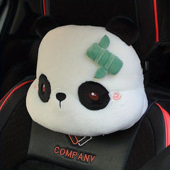 Car Cartoon Headrest Plush Car Accessories Supplies Seat Neck Waist Pillow
