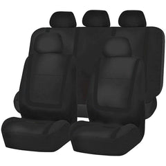 Polyester Car Seat Covers Full Set Gray Purple Red Universal Protector