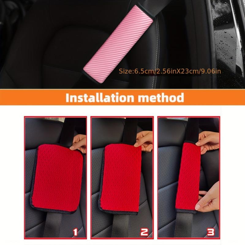 3D Mesh Car Seat Belt Shoulder Cover Breathable Soft Auto Accessories