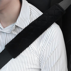 Plush Car Seat Belt Cover Adjustable Shoulder Pad for Kids Adults