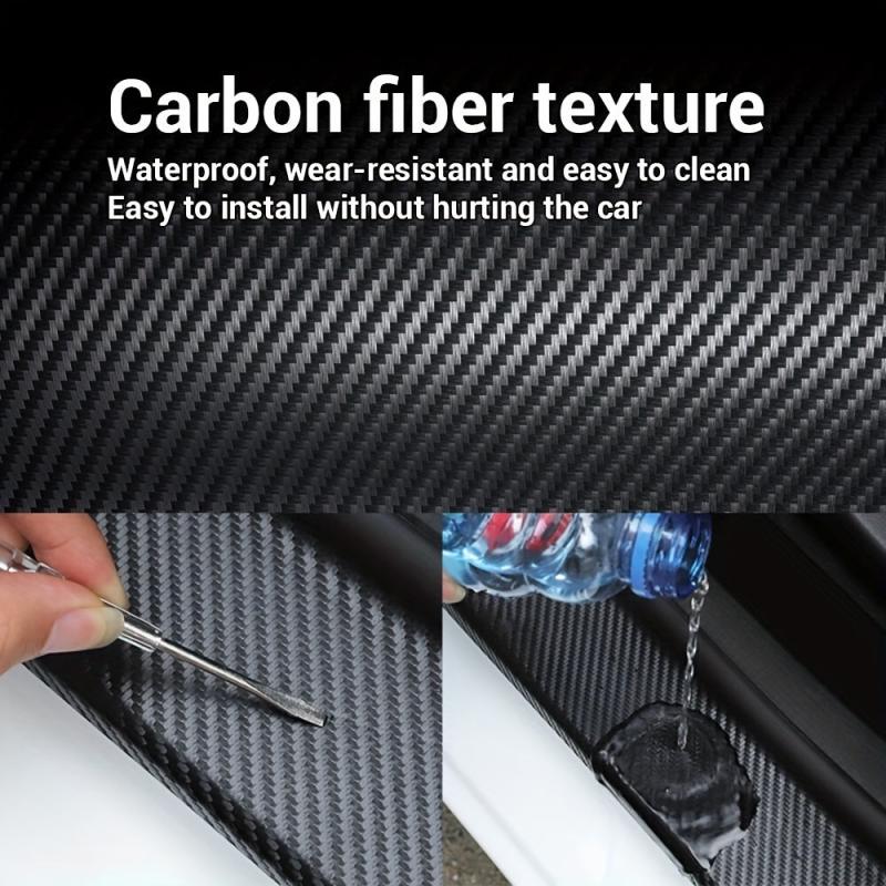 Car Stickers Scratch Cover Carbon Fiber Waterproof Stereo Stickers