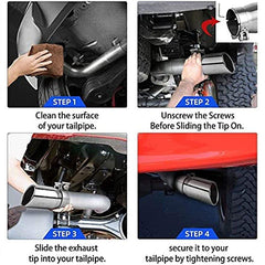 Stainless Steel Car Exhaust Tip Universal Tail Pipe