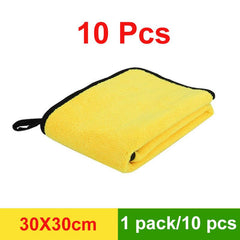 10 Pcs Car Wash Microfiber Towel Car Cleaning Drying Cloth Bright Colors