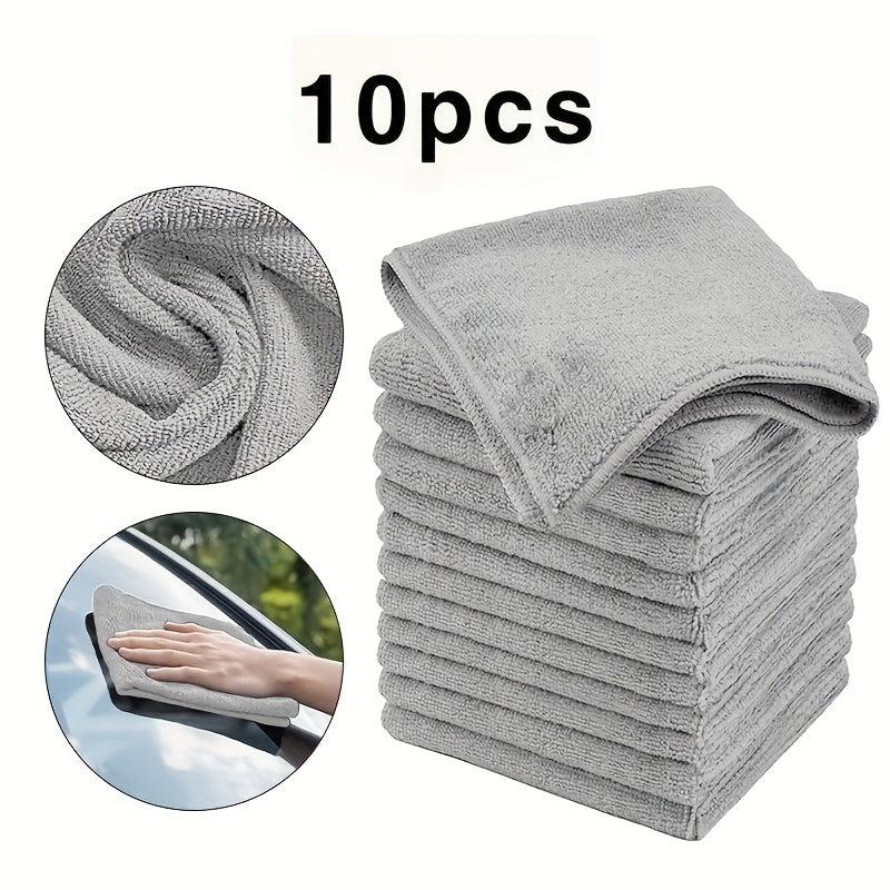 10pcs Microfiber Car Towels Cleaning Cloth For Car