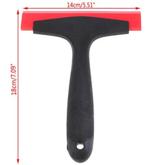 Car Window Rubber Squeegee Handle Red Rubber Auto Ice Scraper