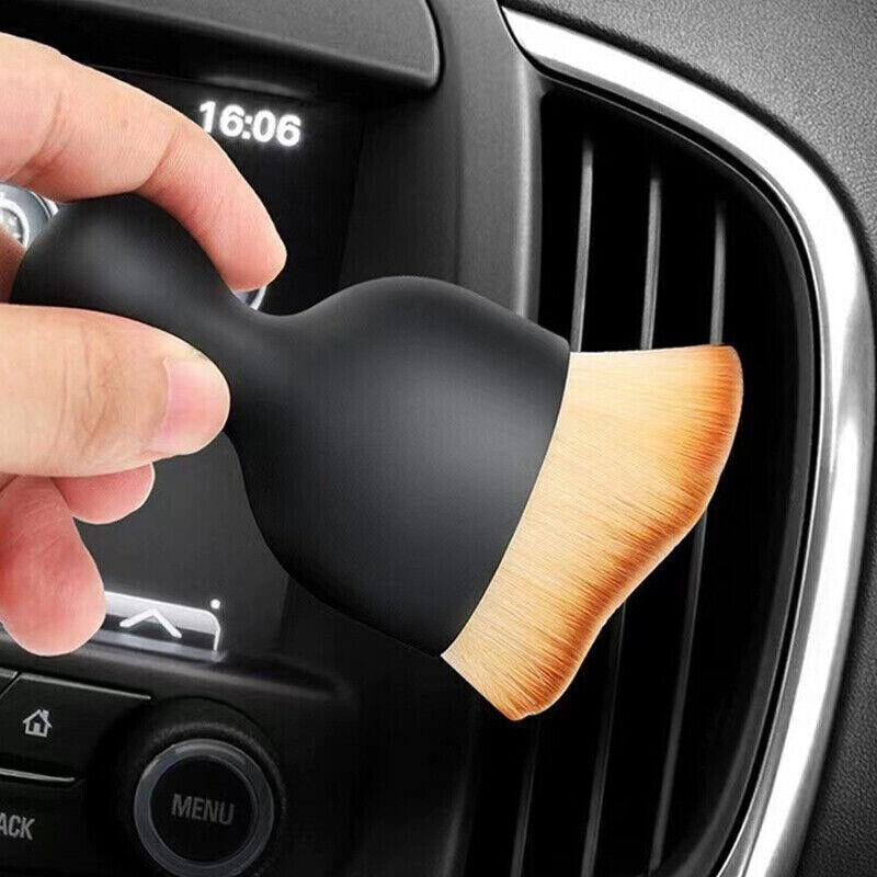 3pcs Car Interior Cleaning Kit Soft Brushes for Instrument Panel & Crevice