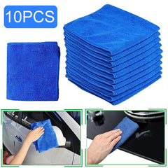 10pcs Microfiber Car Cleaning Towel for Automobile and Motorcycle Washing