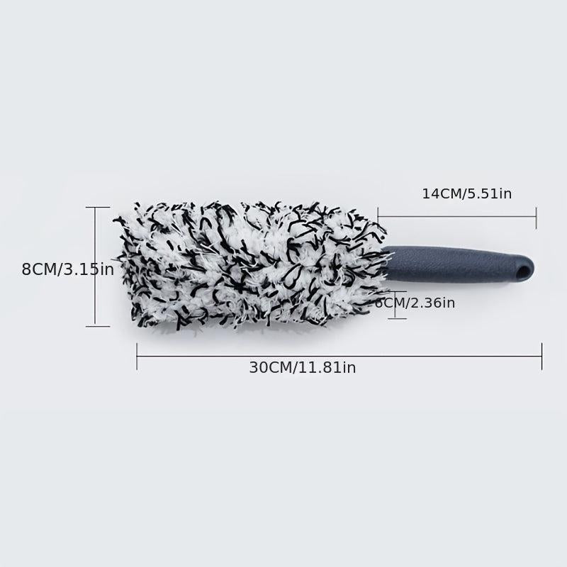 Microfiber Long Handle Tire Brush Cleaning Plush Tire Brush