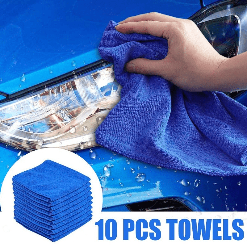 10pcs Microfiber Car Cleaning Towel Household Washing Cloth
