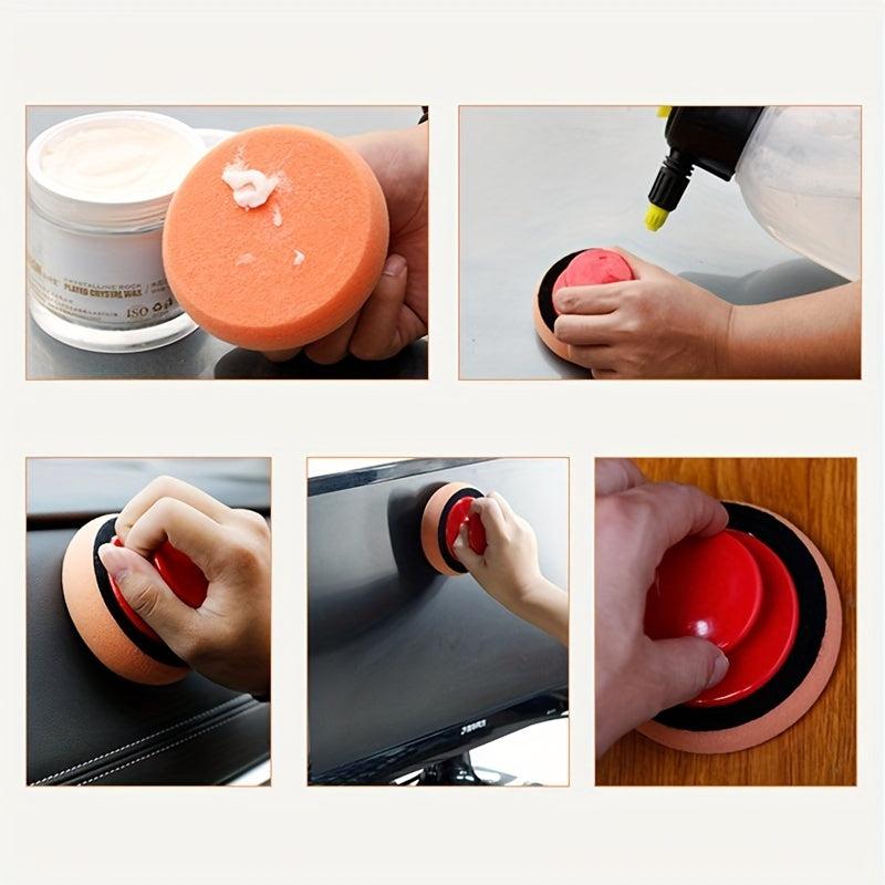 Car Waxing Sponge with Handle for Cleaning