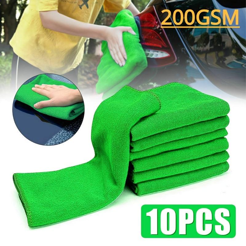 10 PCS Microfiber Car Cleaning Towel Household Small Towel
