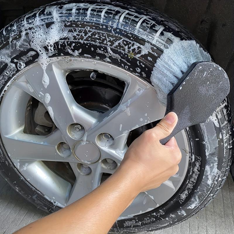 Car Wash Brush for Wheels & Tires - Soft Bristle