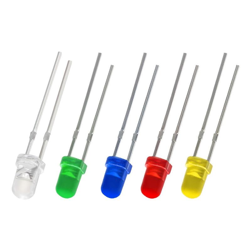100pcs LED Diode F3 Bright 3MM Red Yellow Green LEDs Kit