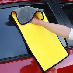 3pcs Thickened Car Wash Towels Absorbent Scrubbers Microfiber Interior Cleaning