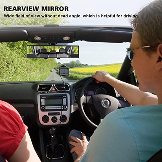 Universal Car HD Rearview Mirror 23-29 cm Clip-on Panoramic View