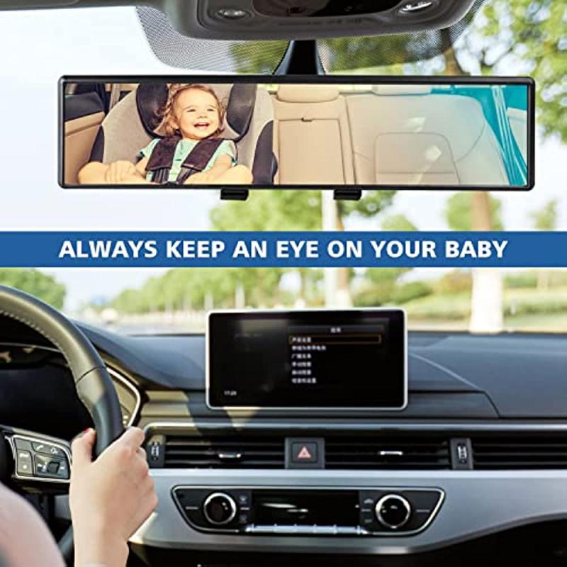 Universal Car HD Rearview Mirror 23-29 cm Clip-on Panoramic View