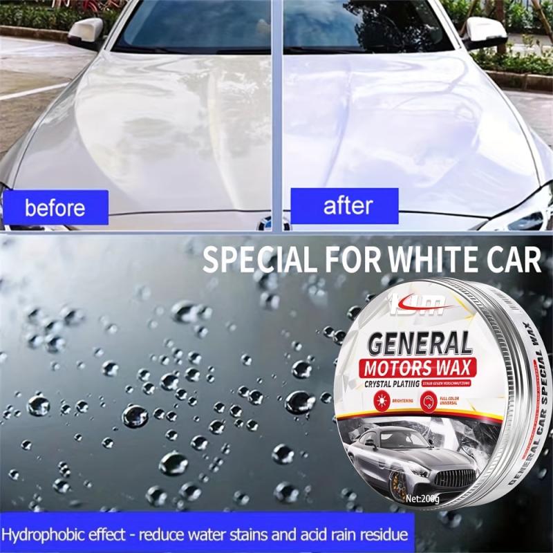200g Car Polish Wax Protects & Shines w/ Sponge