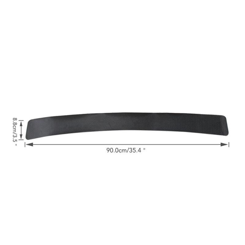 1pc Rear Bumper Protection Carbon Fiber Sticker Car Boot Protective Strip