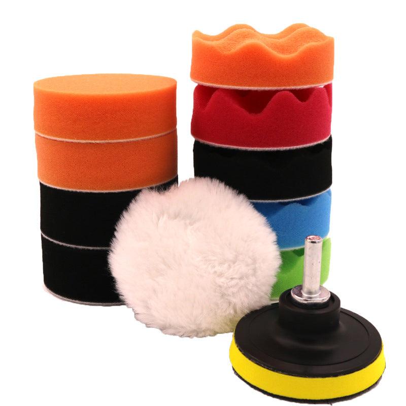 Car Beauty Waxing Polishing Pad Set 12pcs