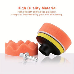6pcs Car Polishing Pads Kit 7 62 Cm Professional Buffing Waxing Sealing