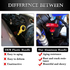 Universal Car Dipstick Pull Handle Engine Pullhandle Aluminum Billet