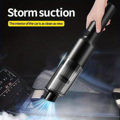 Portable Car Mounted Wireless Vacuum Cleaner - Strong Suction