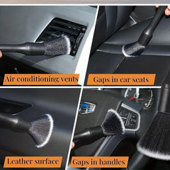 6pc Car Detail Brush Set Wheel Hub Soft Bristle Gap Interior Cleaning