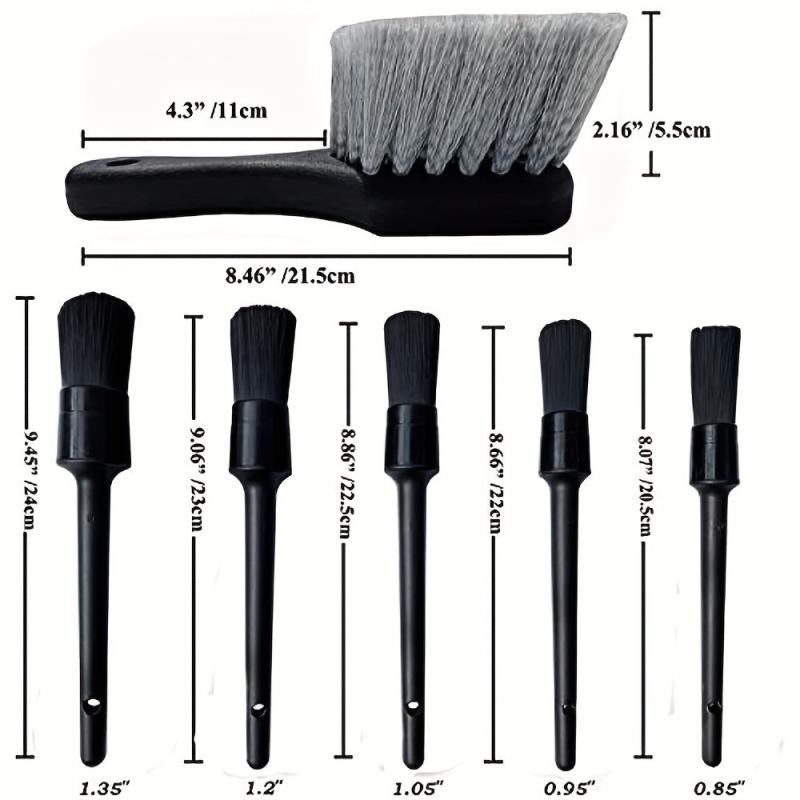 Wheel Tire Brush Set Car Detailing Kit 7pcs