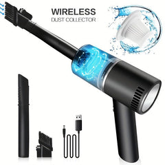 Portable Car Vacuum Cleaner Wireless Charging Mini Handheld Powerful Vacuum