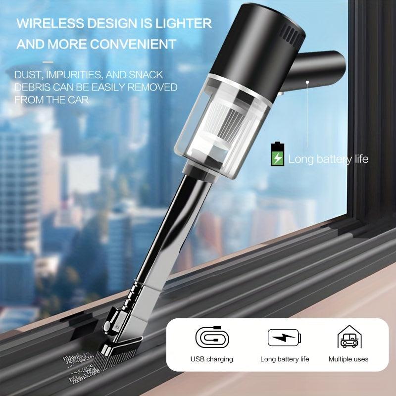 Portable Car Vacuum Cleaner Wireless Charging Mini Handheld Powerful Vacuum