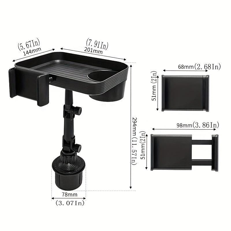 Adjustable Car Cup Holder Tray Mobile Phone Holder Mount