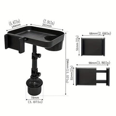 Adjustable Car Cup Holder Tray Mobile Phone Holder Mount