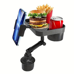 Adjustable Car Cup Holder Tray Mobile Phone Holder Mount