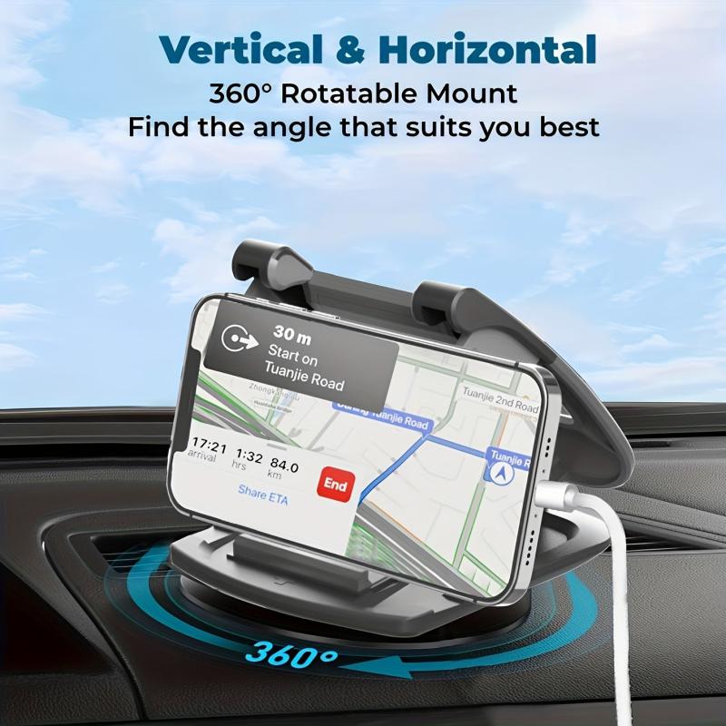 360 Rotation Car Phone Mount Dashboard Cradle For iPhone Galaxy