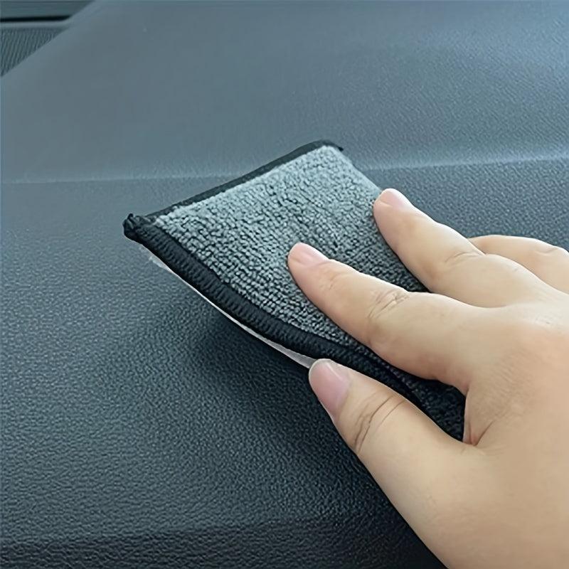 Car Interior Fleece Scrubbing Sponge - Car Cleaning Microfiber Towel