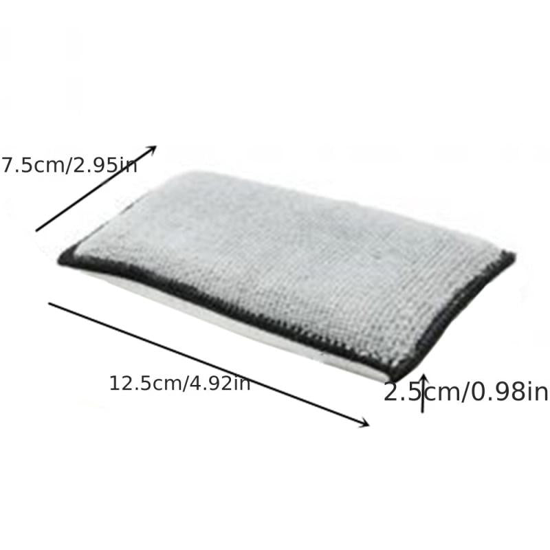 Car Interior Fleece Scrubbing Sponge - Car Cleaning Microfiber Towel