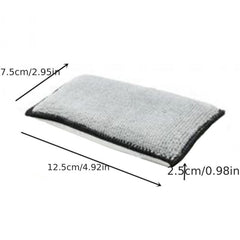 Car Interior Fleece Scrubbing Sponge - Car Cleaning Microfiber Towel