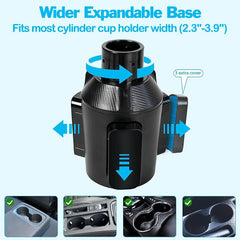 Car Cup Holder Tablet Phone Mount Heavy Duty Adjustable Holder
