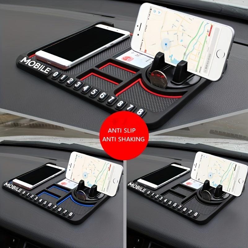 Non-Slip Phone Pad Holder Stand 360 Dashboard with Parking Number