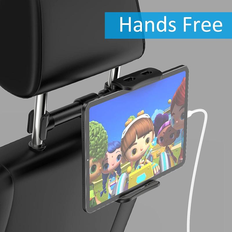 Car Headrest Backseat Mount Phone Tablet Holder for 10-16-27-94cm Devices