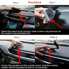Car Center Console Suction Cup Phone Holder