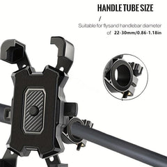 Auto Lock Rearview Mirror Bike Phone Holder Motorcycle Support Mount