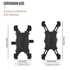 Auto Lock Rearview Mirror Bike Phone Holder Motorcycle Support Mount