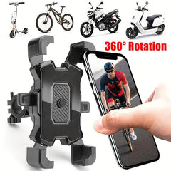 Auto Lock Rearview Mirror Bike Phone Holder Motorcycle Support Mount