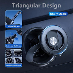 Magnetic Car Mount Phone Holder for iPhone 15 Pro Max Plus - Air Vent Clip