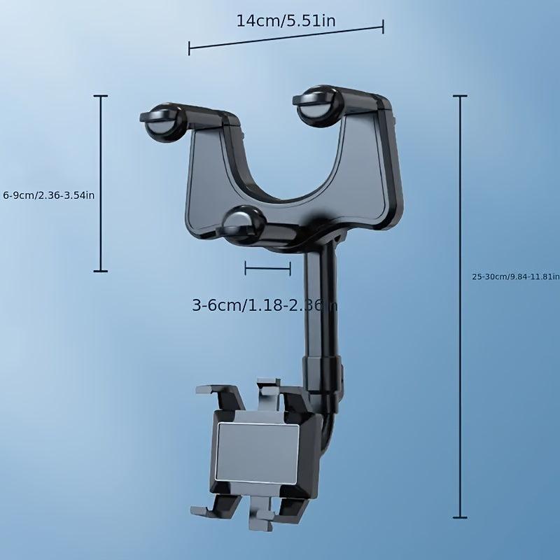 Car Phone Holder 360 Rotatable Rear View Mirror Mount Gift Birthday