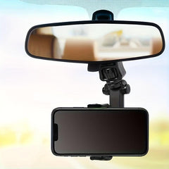 Adjustable Car Rearview Mirror Phone Holder