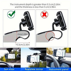 Angle Adjustable Car Phone Mount - Easy Phone Accessibility
