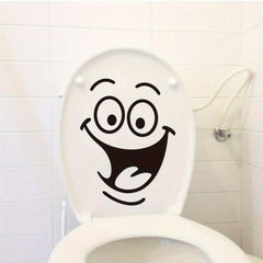 Smiling Face Automotive Motorcycle Button Rv Toilet Stickers