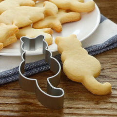 Cat Shaped Aluminium Baking Mould for Cookies & Cakes